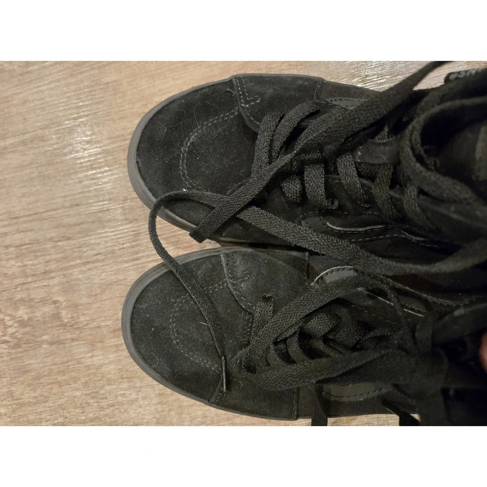 Vans‎ Youth Black Unisex Filmore Hi Zip Sneakers Sz 3.5